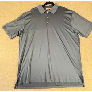 Peter Millar Summer Comfort Golf Polo Shirt Mens XL Blue Performance
